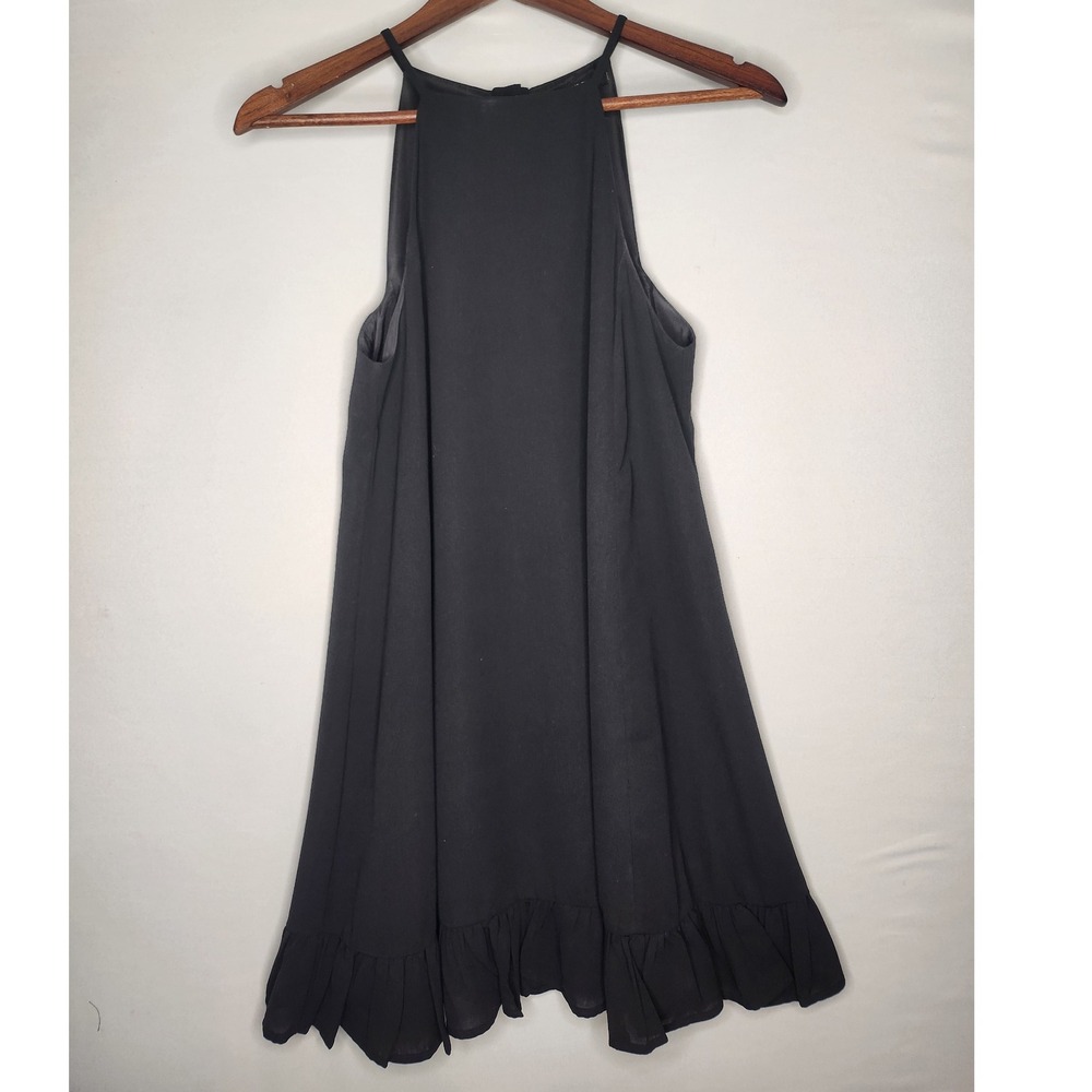 Gianni Bini Little Black Dress Mini Small Button down the back Lined